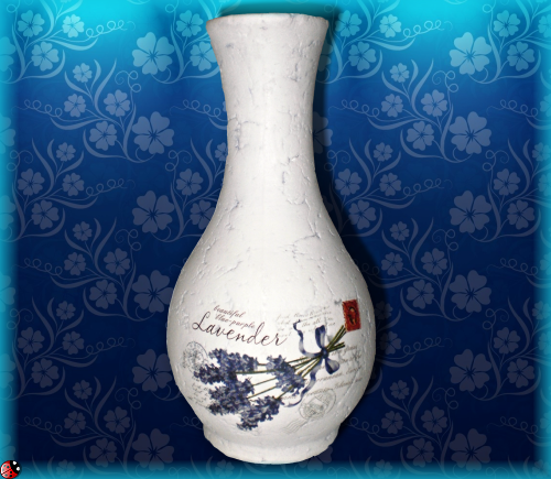 Keramická váza - levanduľa