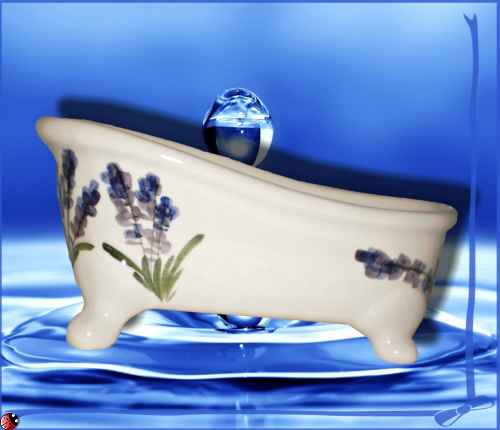 Keramická mydelnička - Lavender "Levanduľa"
