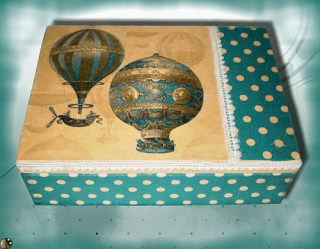 Drevená krabička na porcovaný čaj, šperkovnica