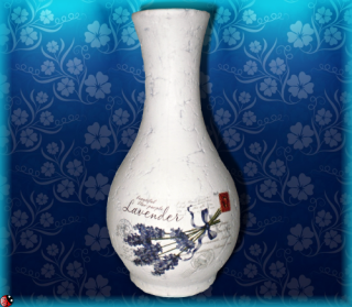 Keramická váza - levanduľa