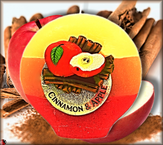 Voňavá, aromatická sviečka - Cinnamon & Apple